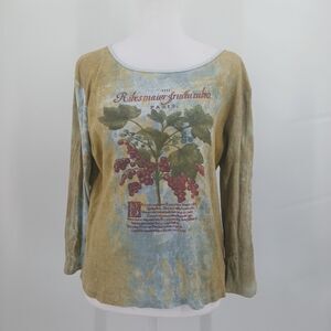 womans size medium Susan Lawrence Cabernet Sauvignon Vineyard Graphic Tee y2k